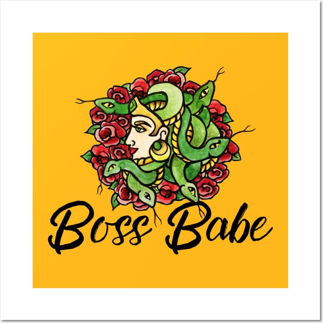 Boss Babe Wall Art by bubbsnugg